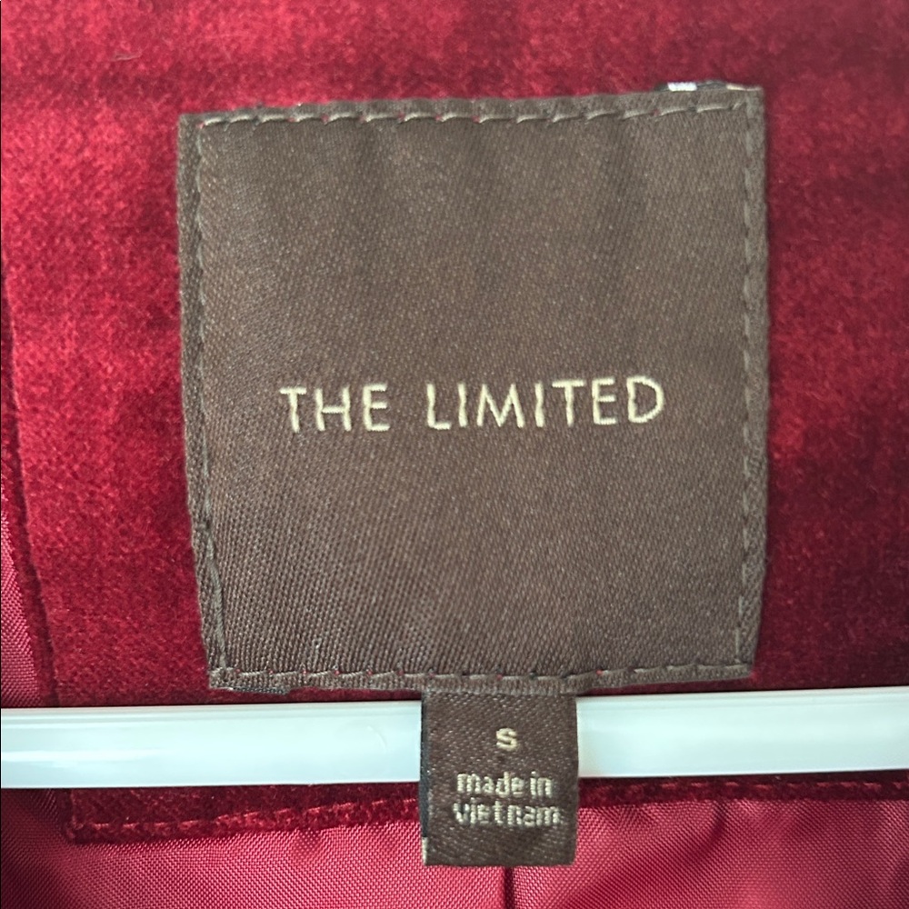 The Limited Women's Burgundy Velvet Blazer - Picture 3 of 4